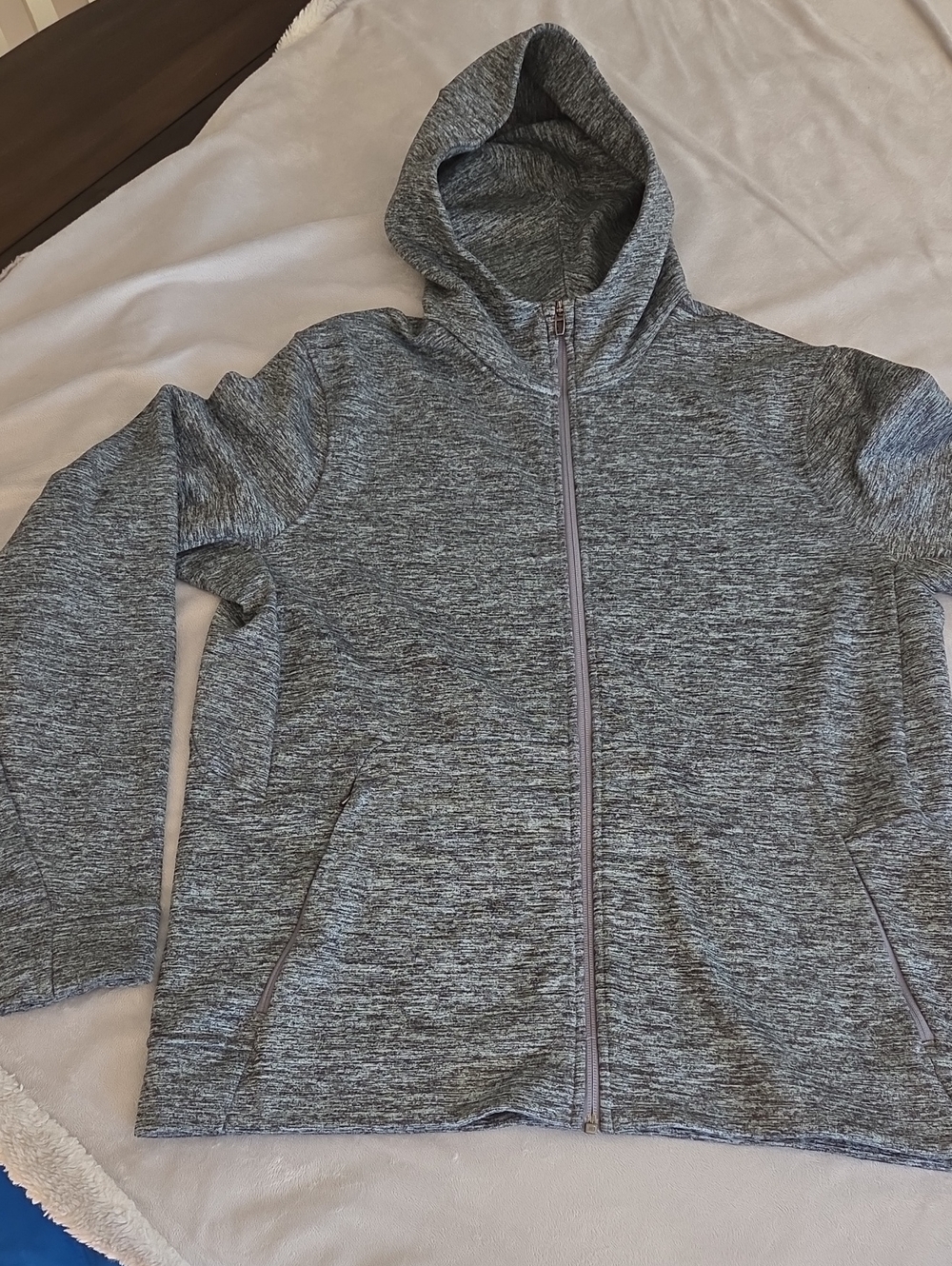 EUC Men's Lululemon Zip-Up Hoodie, Heather Gray, Size Large